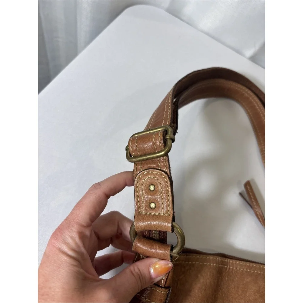 VTG Fossil Suede/Leather Snake Patchwork Shoulder Crossbody HOBO Bag Purse‎ BOHO